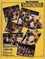 Baltimore Skipjacks 1985-86 program cover