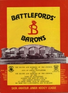 Battlefords Barons 1975-76 program cover