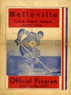 Belleville Juniors 1944-45 program cover