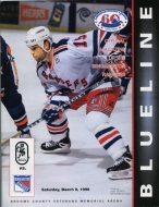 Binghamton Rangers 1995-96 program cover