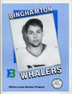 Binghamton Whalers 1985-86 program cover