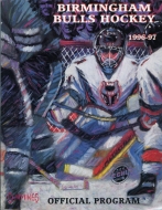 Birmingham Bulls 1996-97 program cover