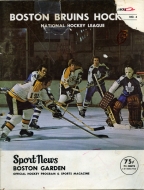 Boston Bruins 1972-73 program cover