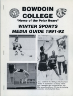 Bowdoin College 1991-92 program cover