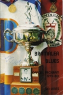 Bramalea Blues 1979-80 program cover