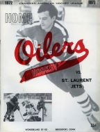 Bridgeport Home Oilers 1972-73 program cover