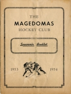Brockville Magedomas 1953-54 program cover