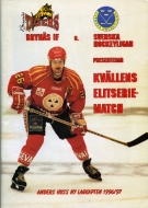 Brynas IF Gavle 1996-97 program cover