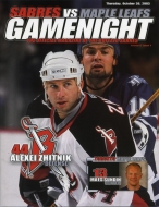 Buffalo Sabres 2003-04 program cover