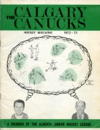 Calgary Canucks 1972-73 program cover