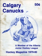 Calgary Canucks 1979-80 program cover