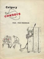 Calgary Cowboys 1968-69 program cover