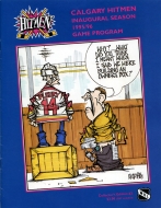Calgary Hitmen 1995-96 program cover