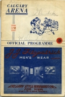 Calgary Stampeders 1946-47 program cover