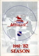 Calgary Wranglers 1981-82 program cover