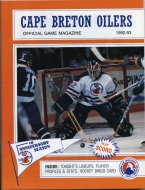 Cape Breton Oilers 1992-93 program cover