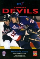 Cardiff Devils 2000-01 program cover