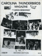Carolina Thunderbirds 1988-89 program cover