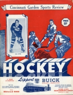 Cincinnati Mohawks 1950-51 program cover