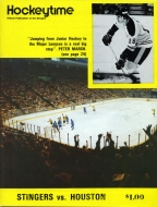 Cincinnati Stingers 1976-77 program cover
