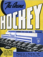 Cleveland Barons 1941-42 program cover