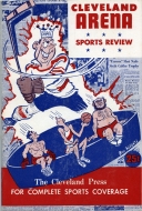 Cleveland Barons 1953-54 program cover