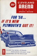 Cleveland Barons 1958-59 program cover