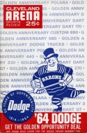 Cleveland Barons 1963-64 program cover