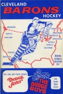 Cleveland Barons 1967-68 program cover
