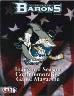 Cleveland Barons 2001-02 program cover