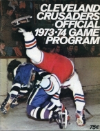 Cleveland Crusaders 1973-74 program cover