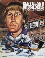 Cleveland Crusaders 1974-75 program cover