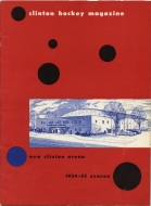 Clinton Comets 1954-55 program cover