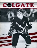 Colgate University 1987-88 program cover