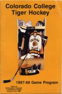 Colorado College 1987-88 program cover