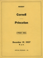 Cornell University 1957-58 program cover