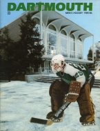 Dartmouth College 1985-86 program cover