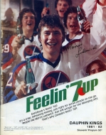 Dauphin Kings 1981-82 program cover
