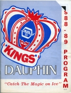 Dauphin Kings 1988-89 program cover