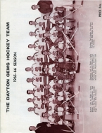 Dayton Gems 1965-66 program cover