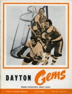 Dayton Gems 1971-72 program cover