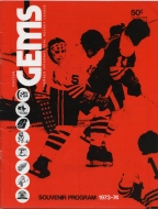 Dayton Gems 1973-74 program cover