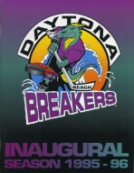 Daytona Beach Breakers 1995-96 program cover