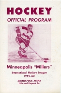 Minneapolis Millers 1959-60 program cover