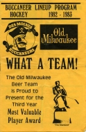 Des Moines Buccaneers 1982-83 program cover