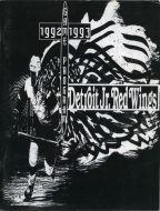 Detroit Junior Red Wings 1992-93 program cover