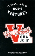 Dixie Ventures 1975-76 program cover