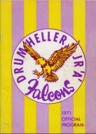 Drumheller Falcons 1971-72 program cover