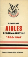 Drummondville Eagles 1966-67 program cover