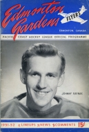 Edmonton Flyers 1951-52 program cover